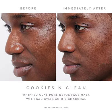 Fenty Skin Cookies N Clean Mascarilla Facial de Arcilla Batida con Detox de Poros, Ácido Salicílico y Carbón