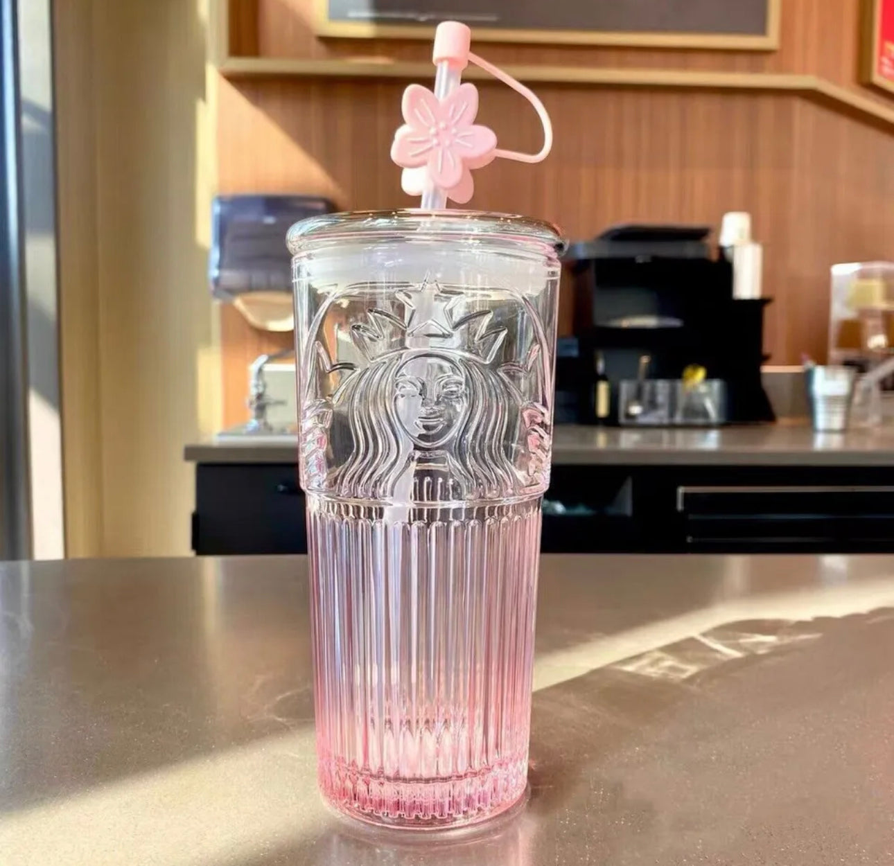 Starbucks China Ombre Glass Vaso Vidrio