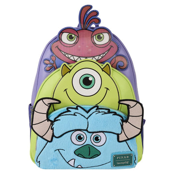 Mini Mochila Monsters Inc Sulley, Mike y Randall