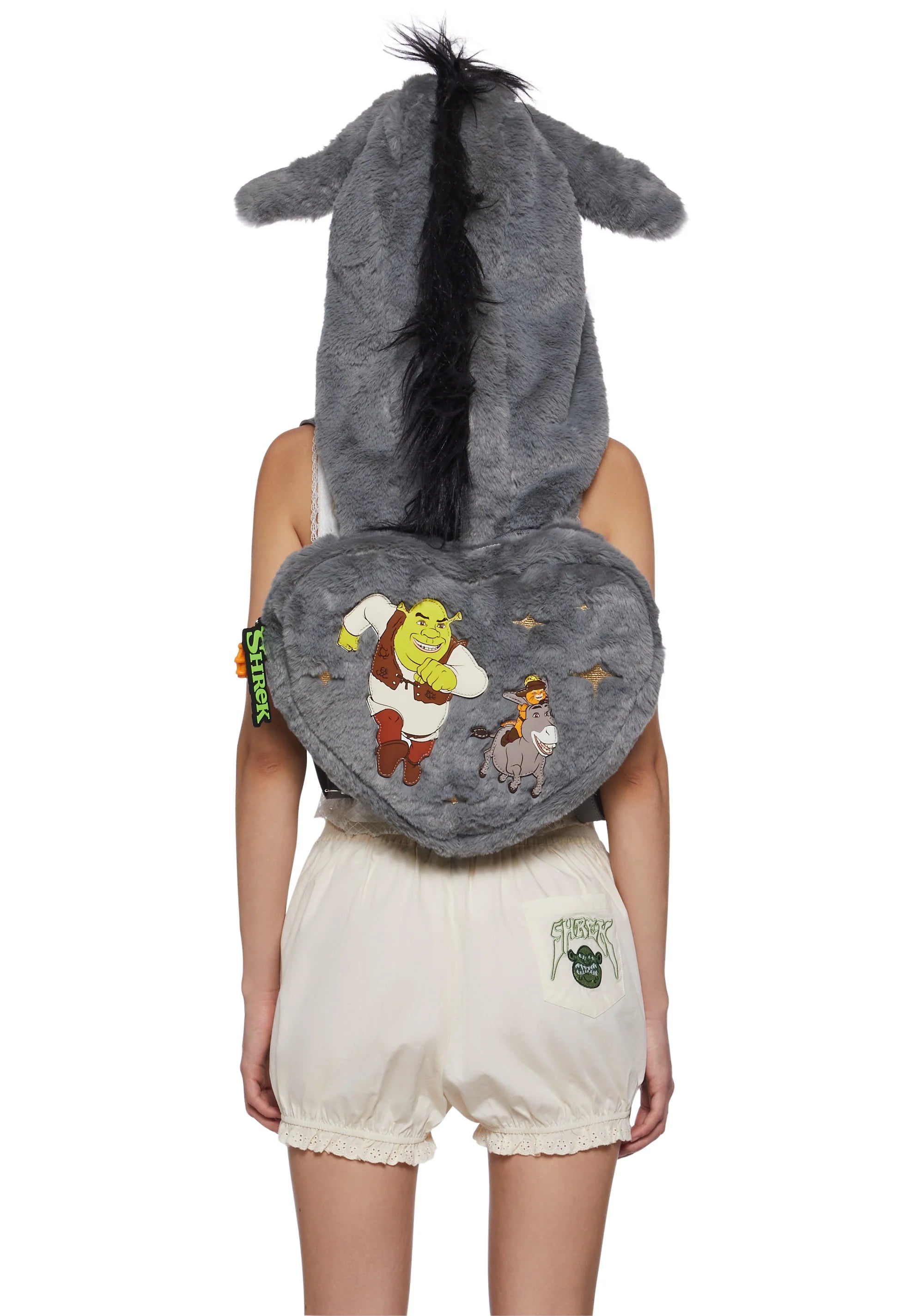 Shrek Mochila Con Gorrito Burro