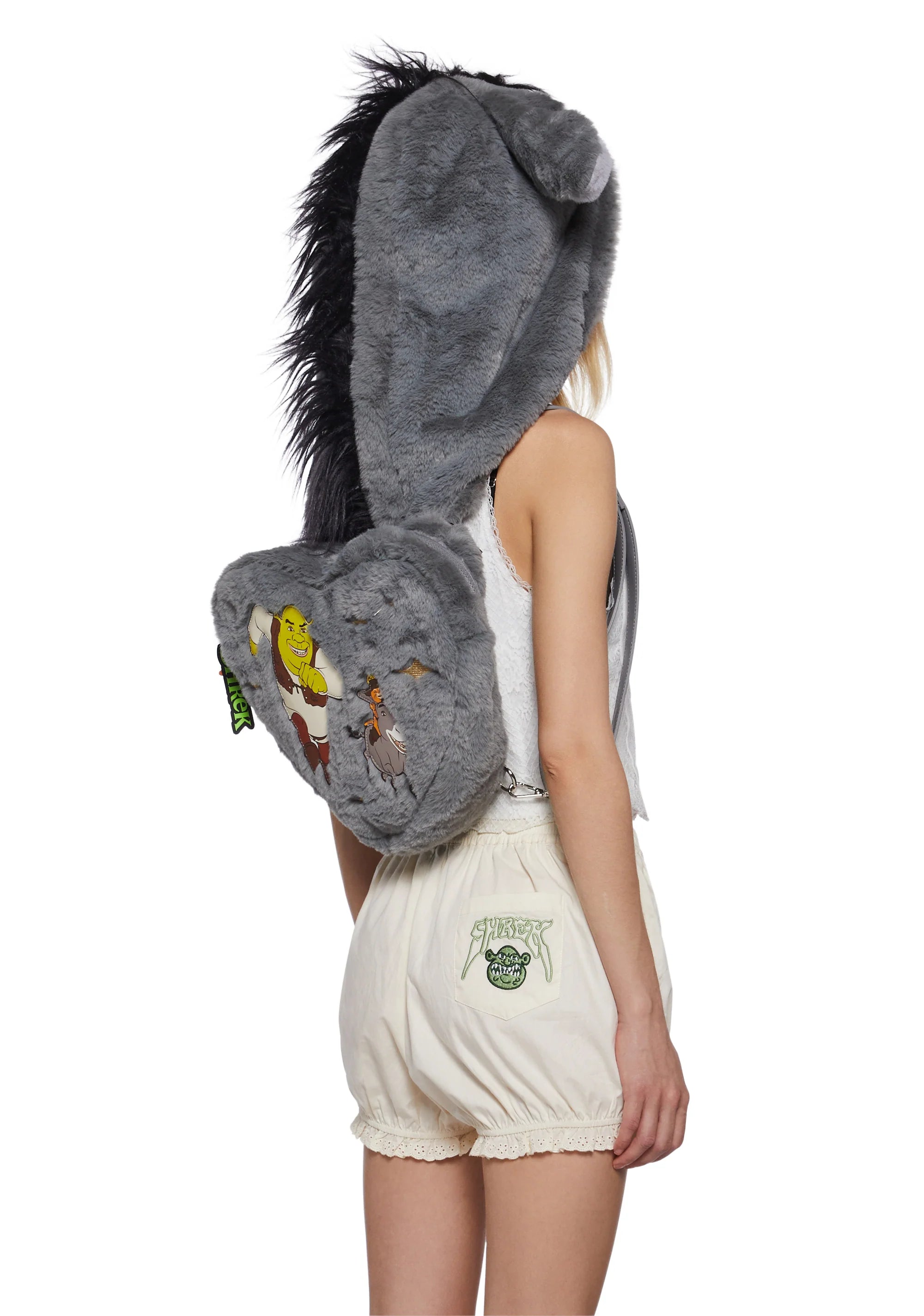 Shrek Mochila Con Gorrito Burro