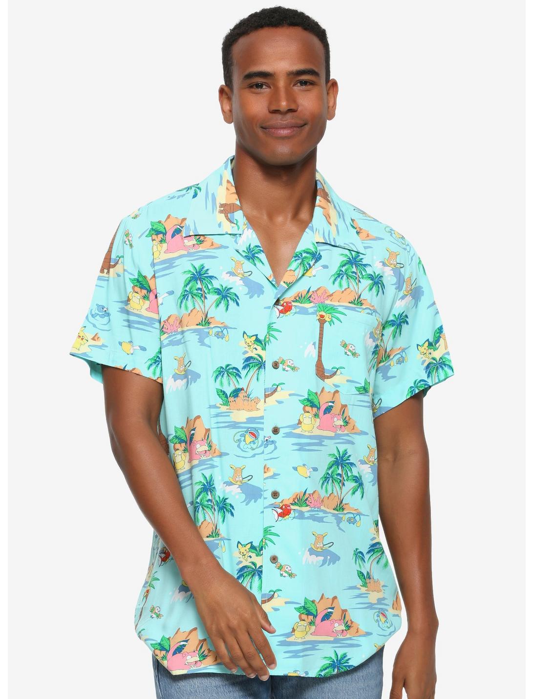 Pokemon Camisa Botones