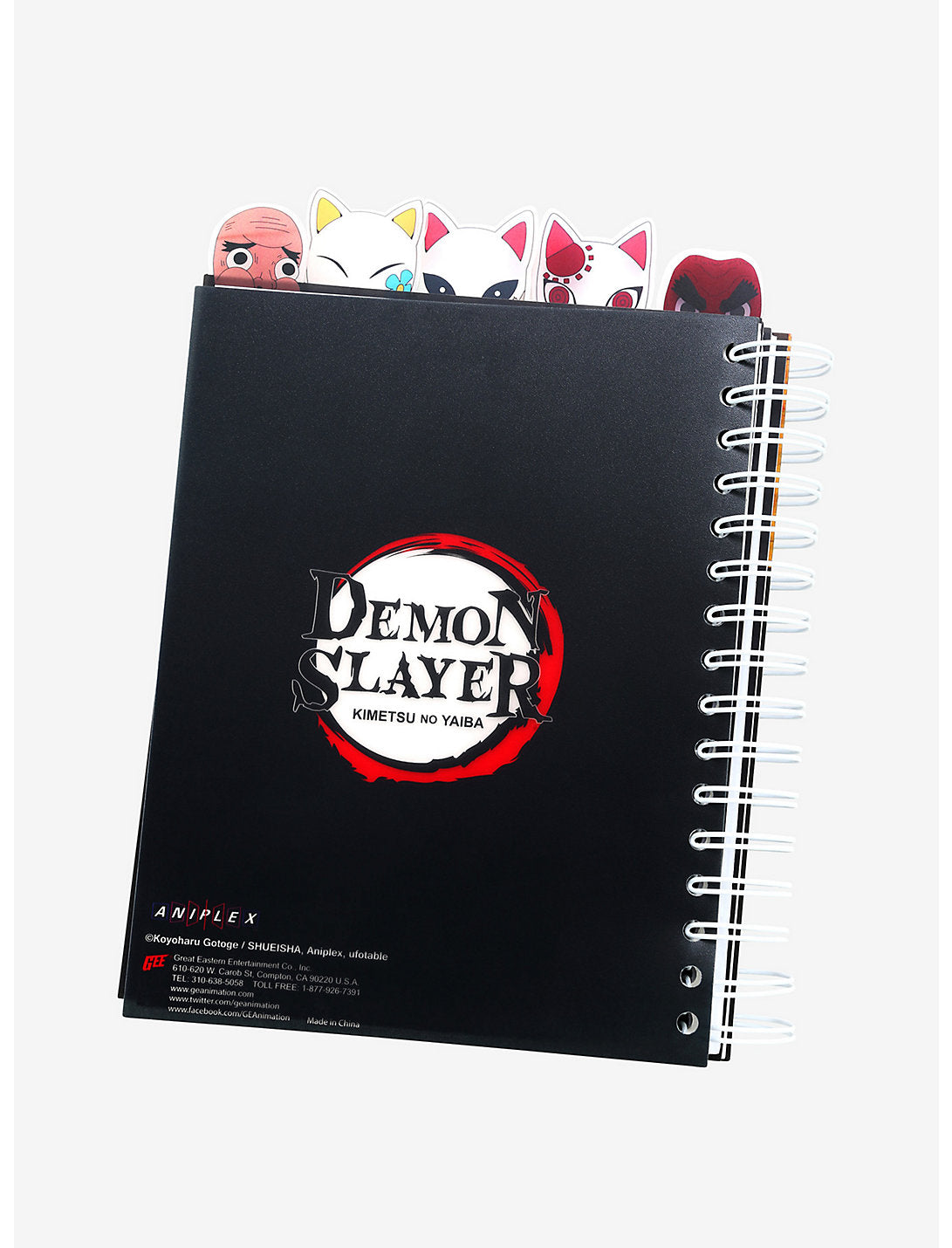 Demon Slayer Cuaderno Libreta Separadores