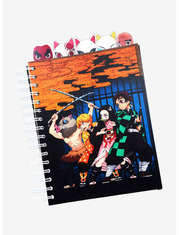 Demon Slayer Cuaderno Libreta Separadores