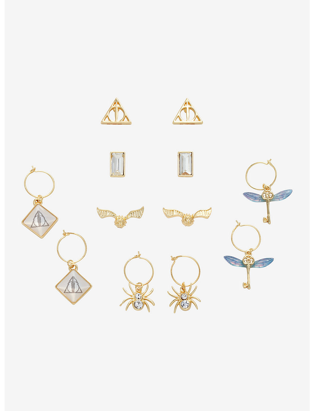 Harry Potter Set De Aretes Iconos