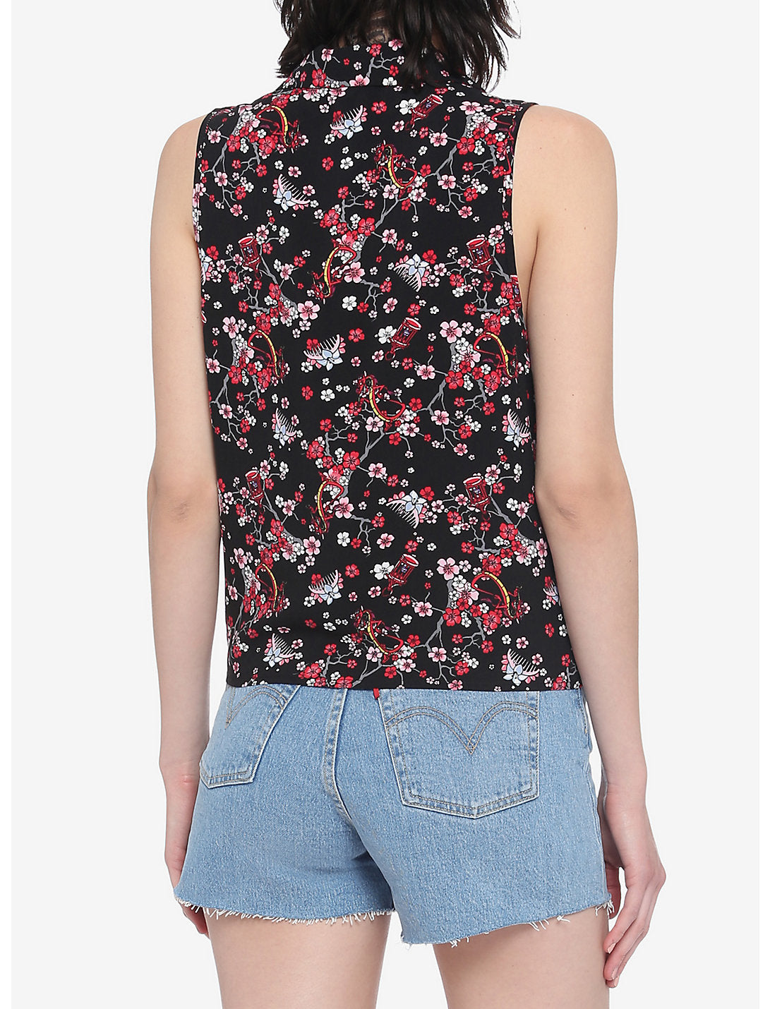 Mulan Camisa Mushu Flores
