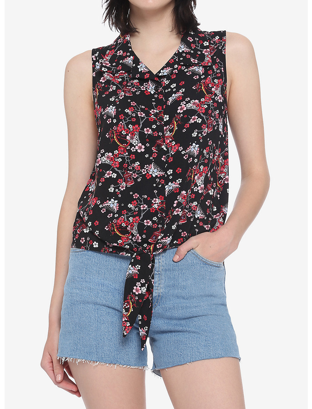 Mulan Camisa Mushu Flores