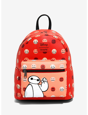 Baymax Mochila Iconos Rojos