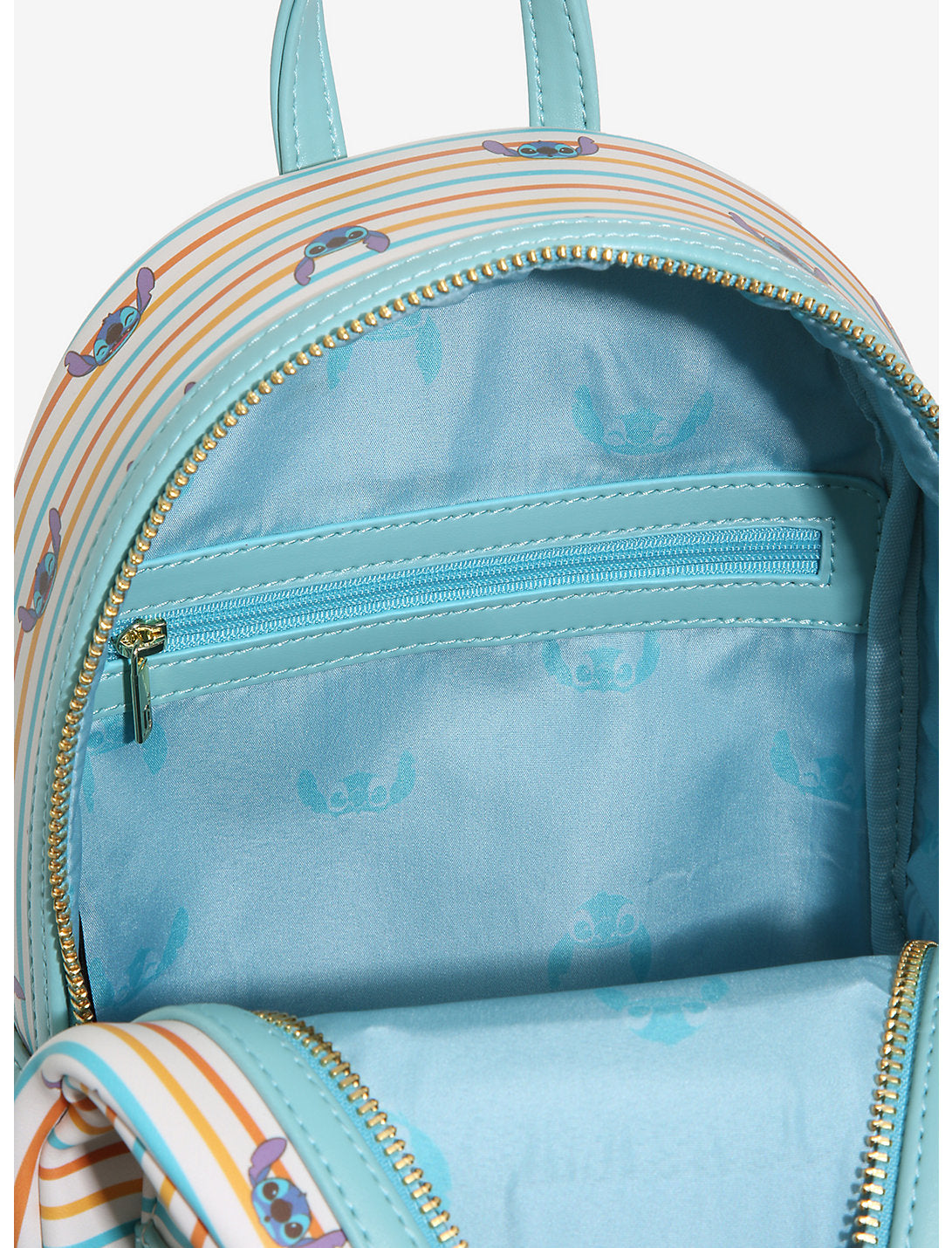 Stitch Mochila Rayas Retro