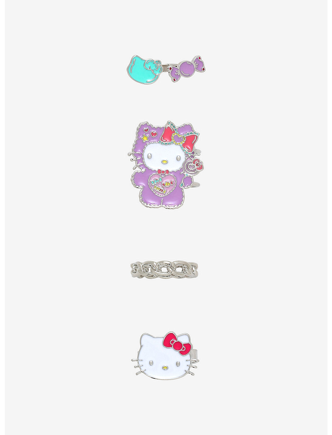 Hello Kitty Set De Anillos