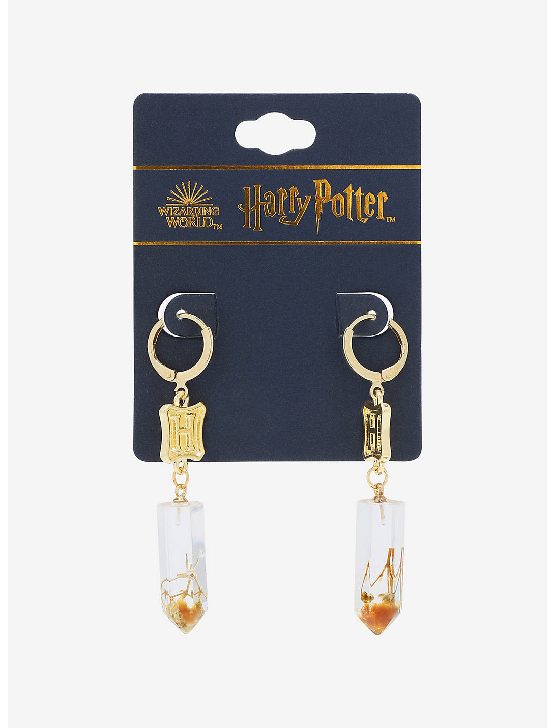 Harry Potter Set De Aretes Flor Deshidratada