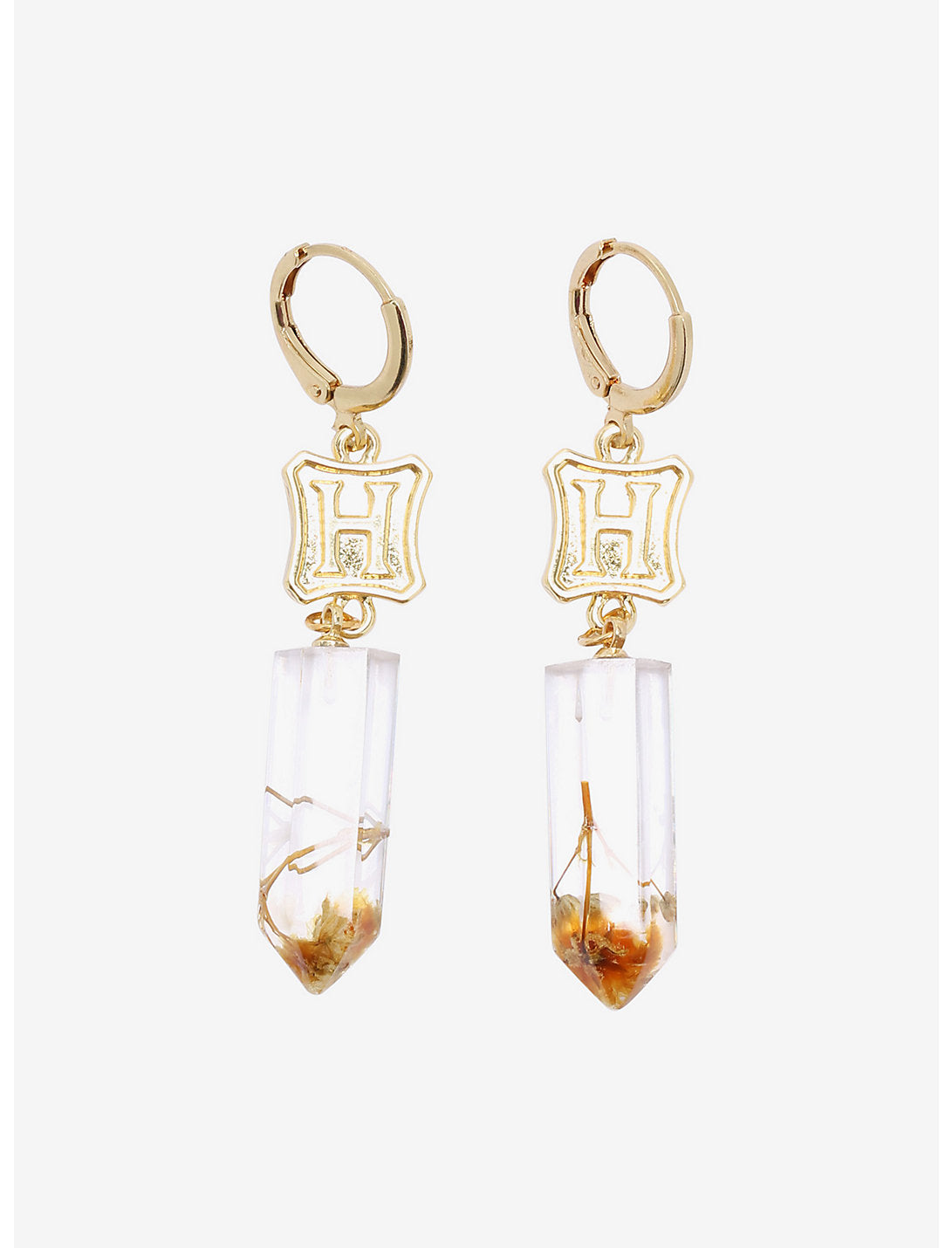 Harry Potter Set De Aretes Flor Deshidratada
