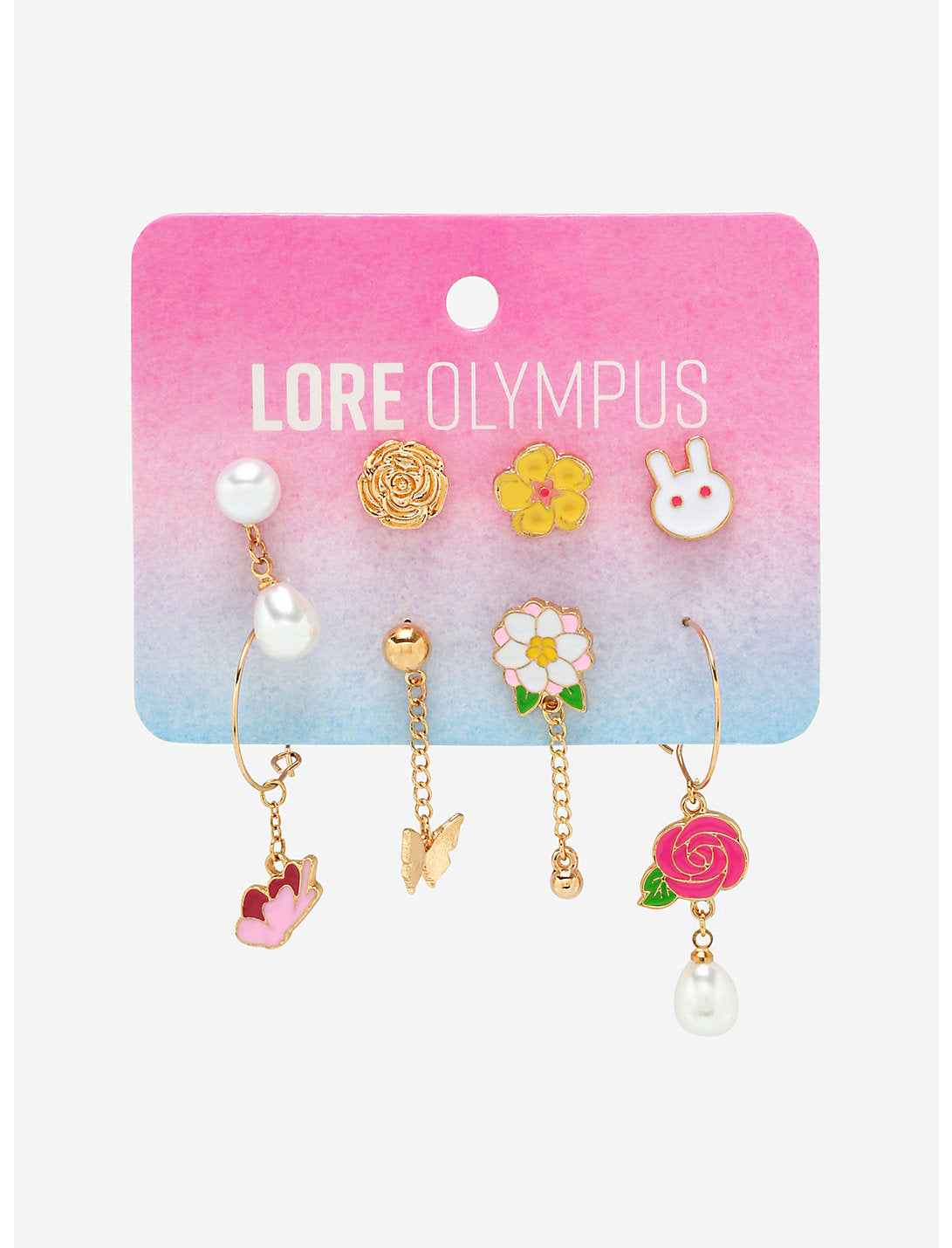 Lore Olympus Persephone Set De Aretes