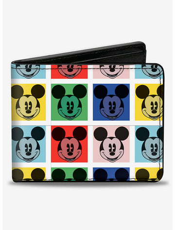 Mickey Mouse Cartera Cuadros Arcoiris
