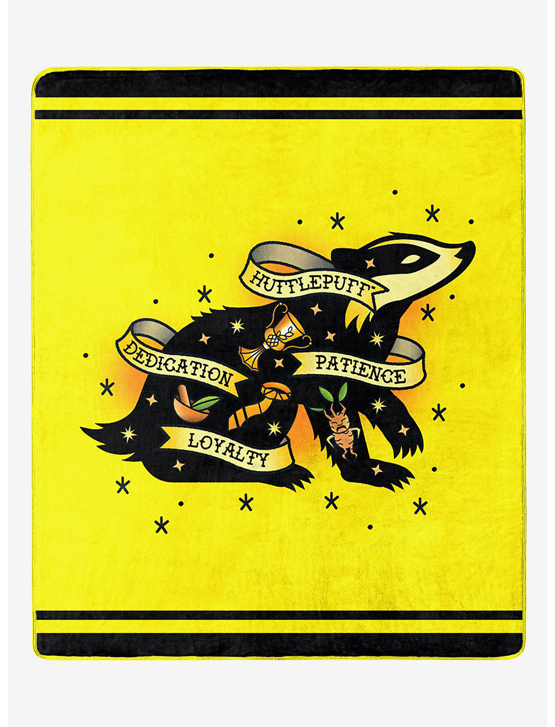Harry Potter Hufflepuff Tatuaje Logo Cobija