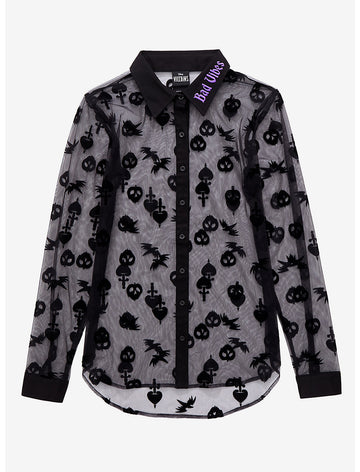 Villanos Disney Blusa Manga Larga Transparente