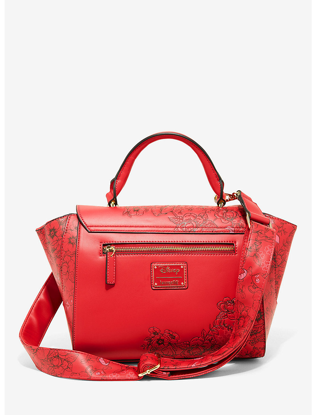 Winnie Pooh Bolso Rojo Floral