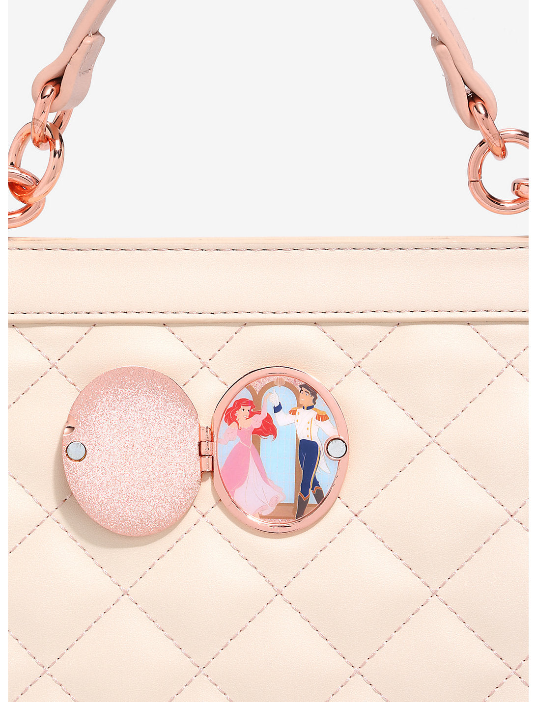 La Sirenita Bolsa Satchel Relicario Ariel Y Eric