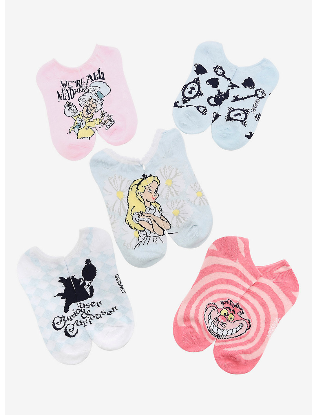 Alicia En El Pais De Las Maravillas Set De Calcetines