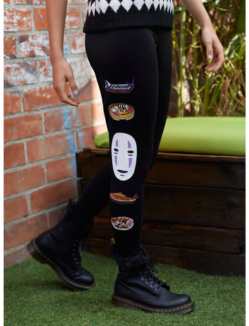 Estudio Ghibli No Face Spirited Away Leggins