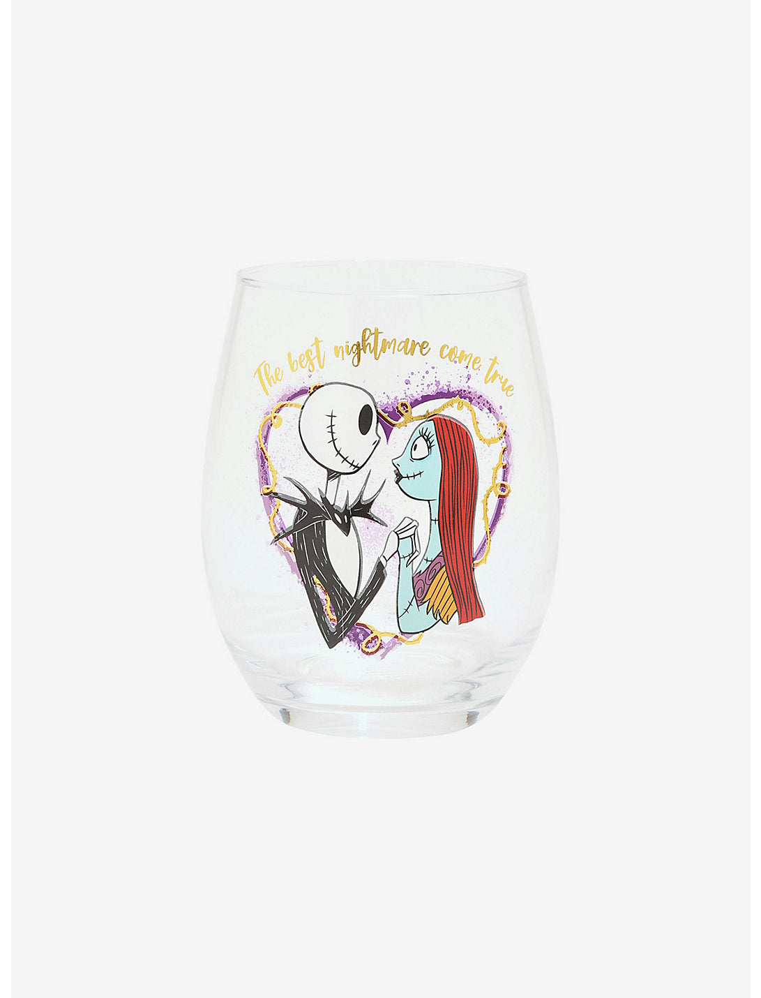 Extraño Mundo De Jack Vaso Cristal Pareja
