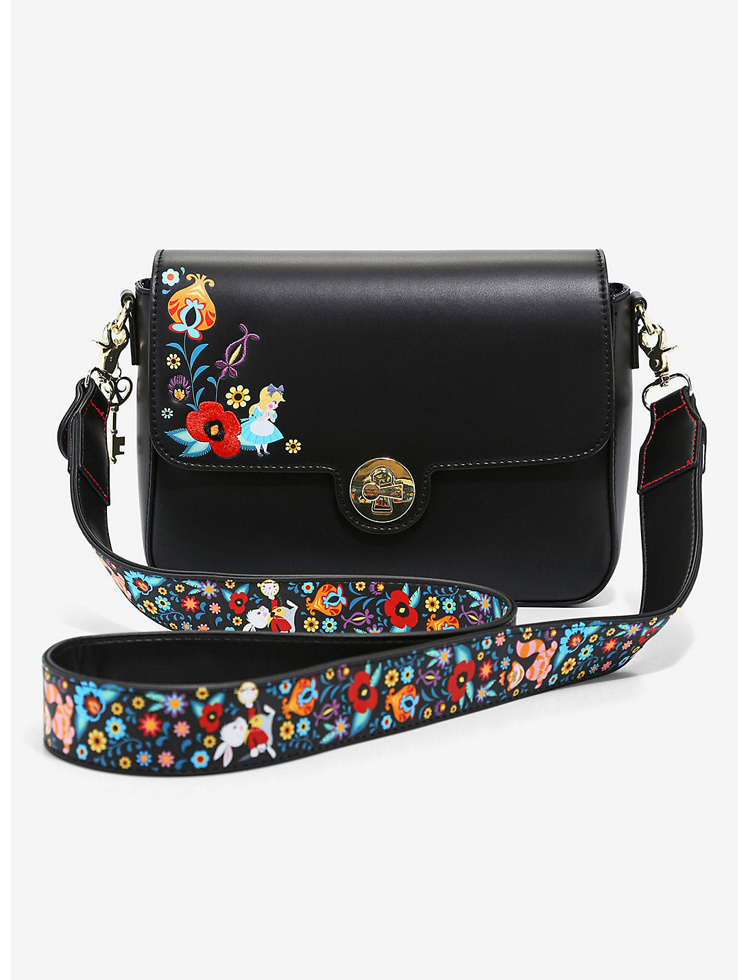 Alicia En El Pais De Las Maravillas Bolsa Crossbody Flores