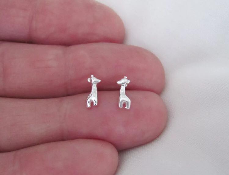 Aretes De Jirafita Plata