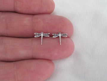 Aretes De Libélula Plata