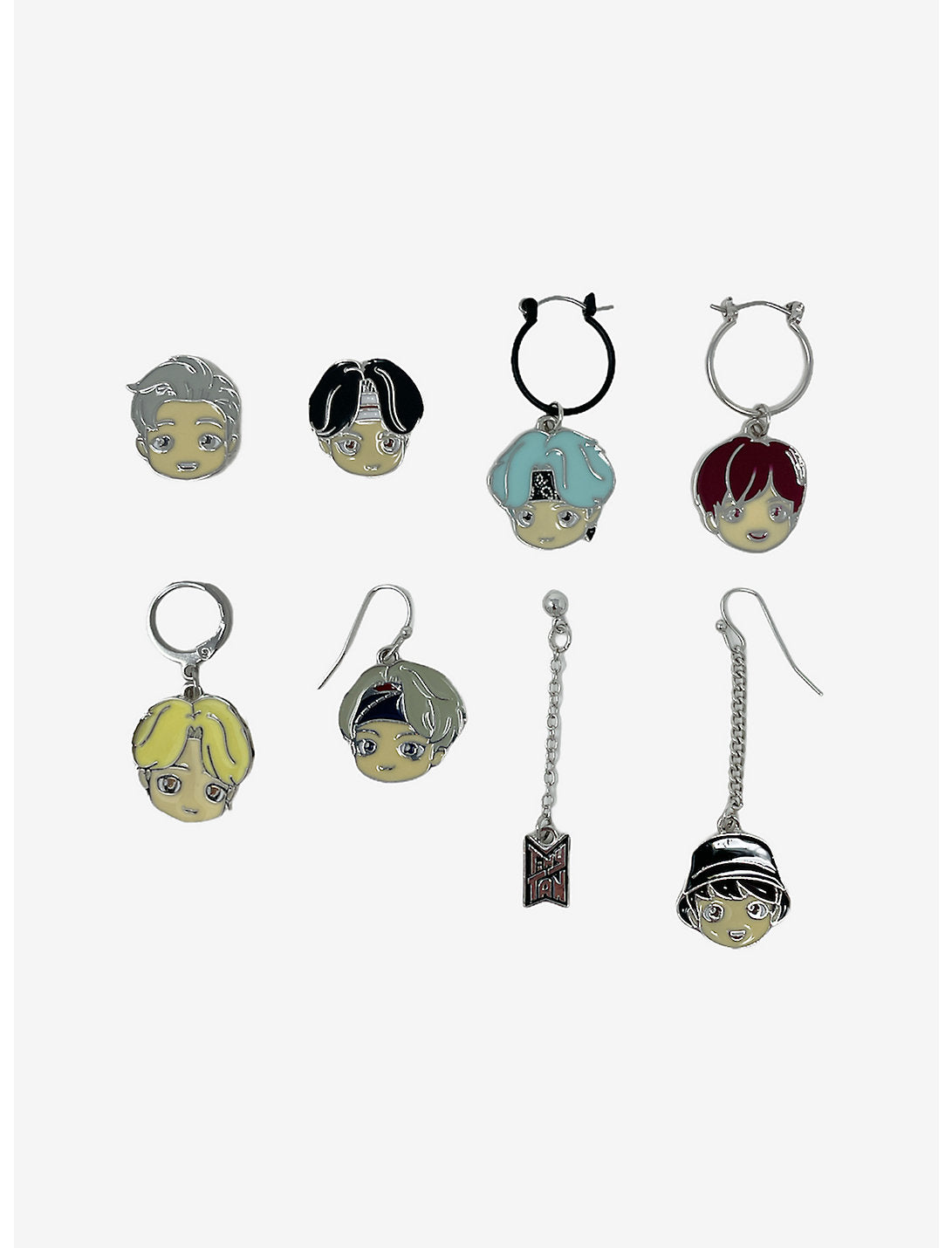 BTS Aretes Rostro Personajes BT21 Mismatch