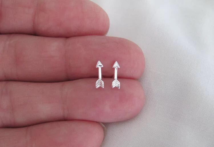 Aretes De Flechas Plata