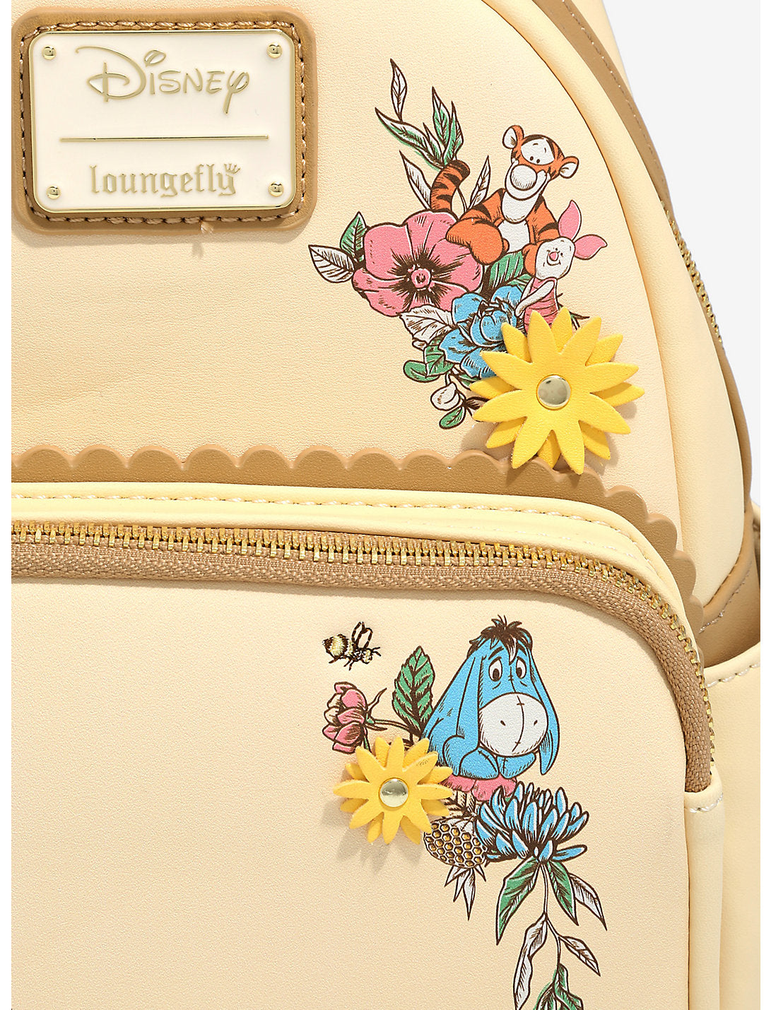 Winnie Pooh Mochila Floral Amarillo