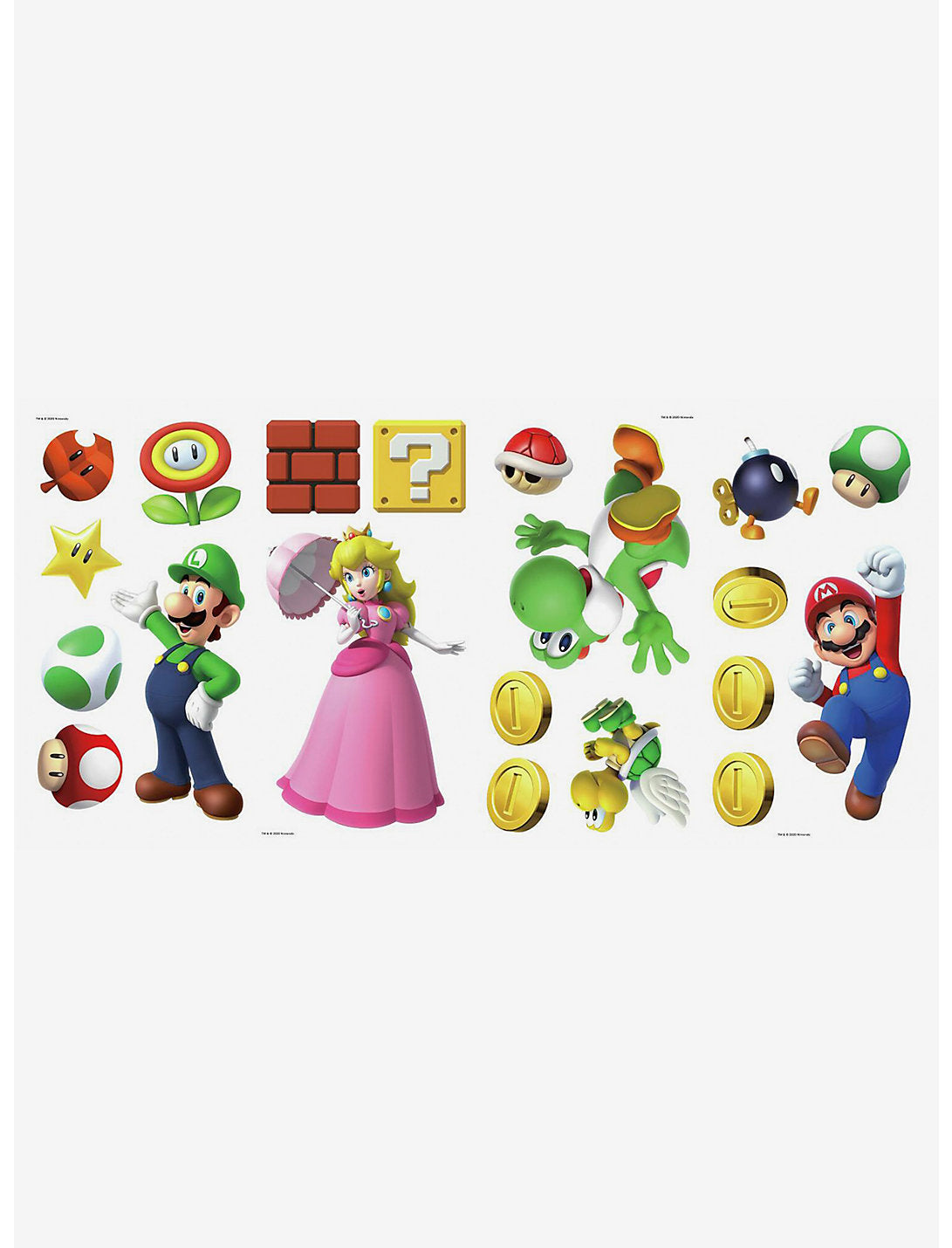 Mario Bross Nintendo Calcamonias Decorativas Para Pared