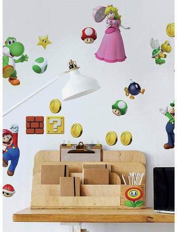 Mario Bross Nintendo Calcamonias Decorativas Para Pared