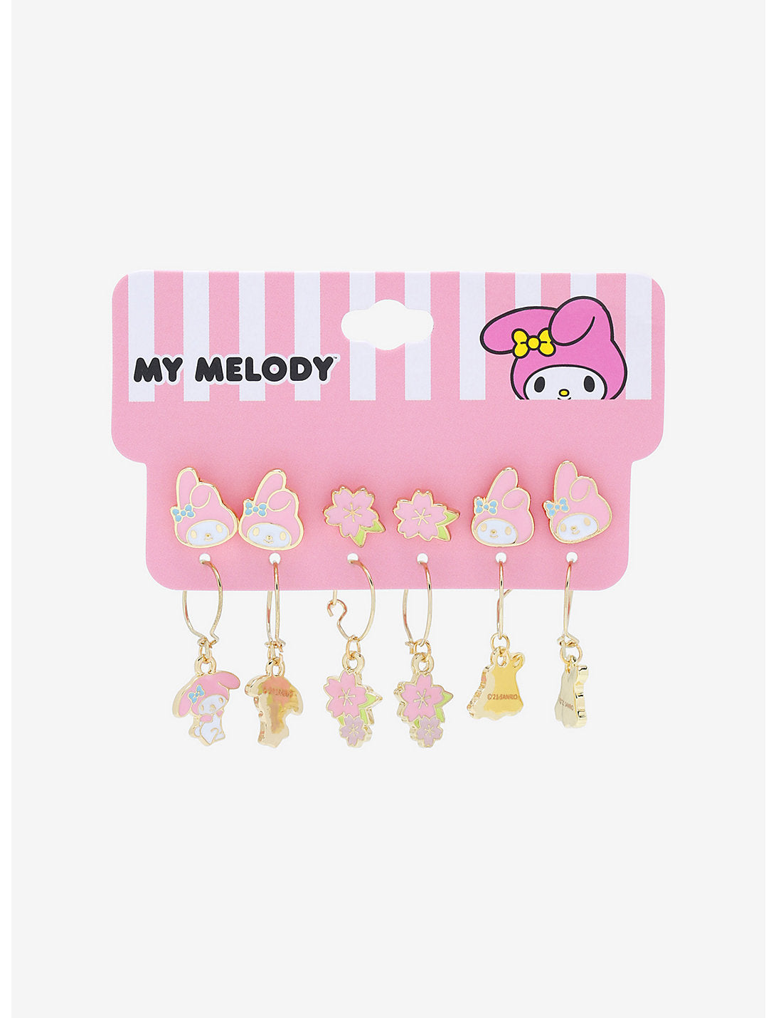 My Melody Sakura Set De Aretes