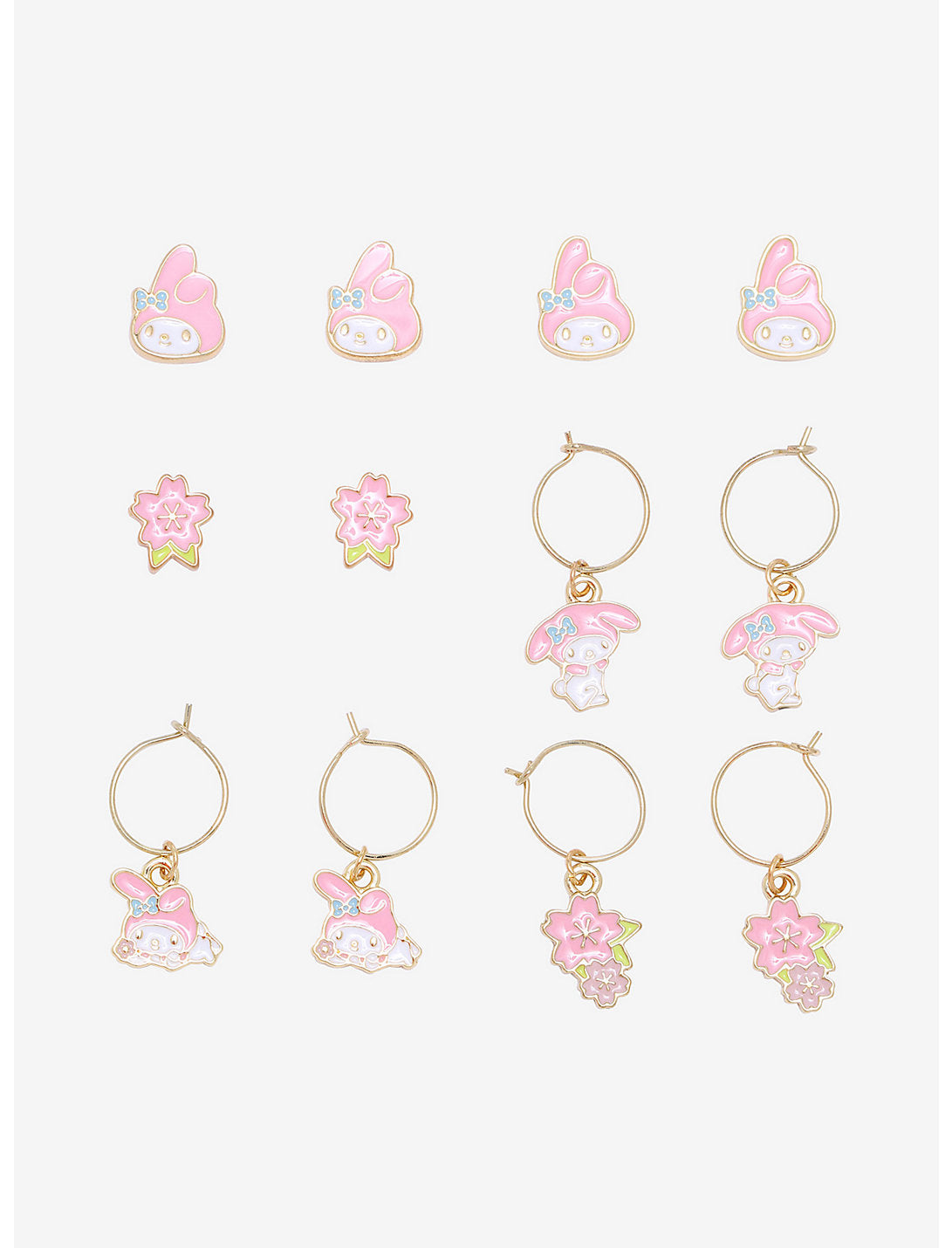 My Melody Sakura Set De Aretes