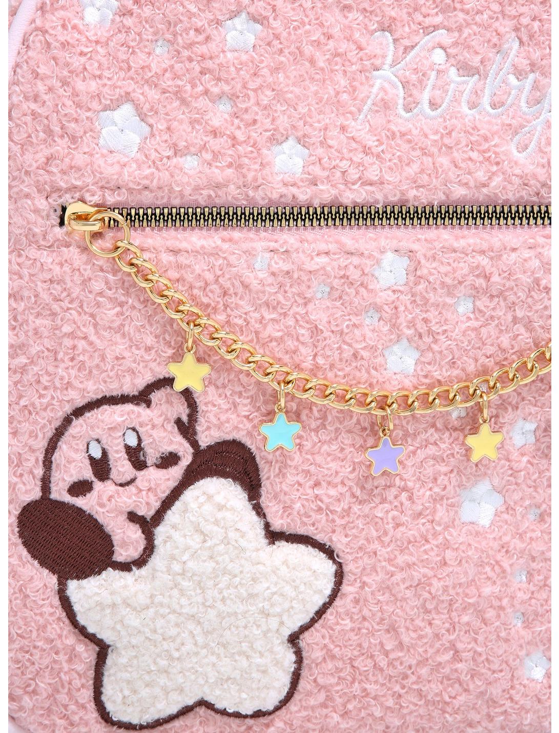 Kirby Mochila Afelpada Textura Estrellas
