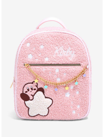 Kirby Mochila Afelpada Textura Estrellas