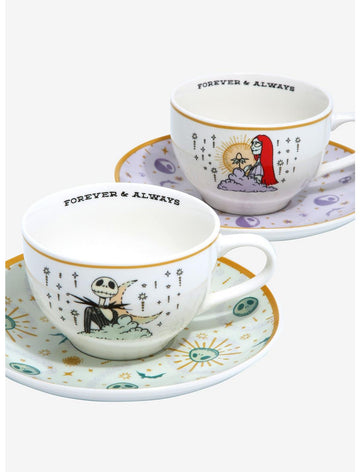 Extraño Mundo De Jack Set De Tazas Sally Y Jack Celestial