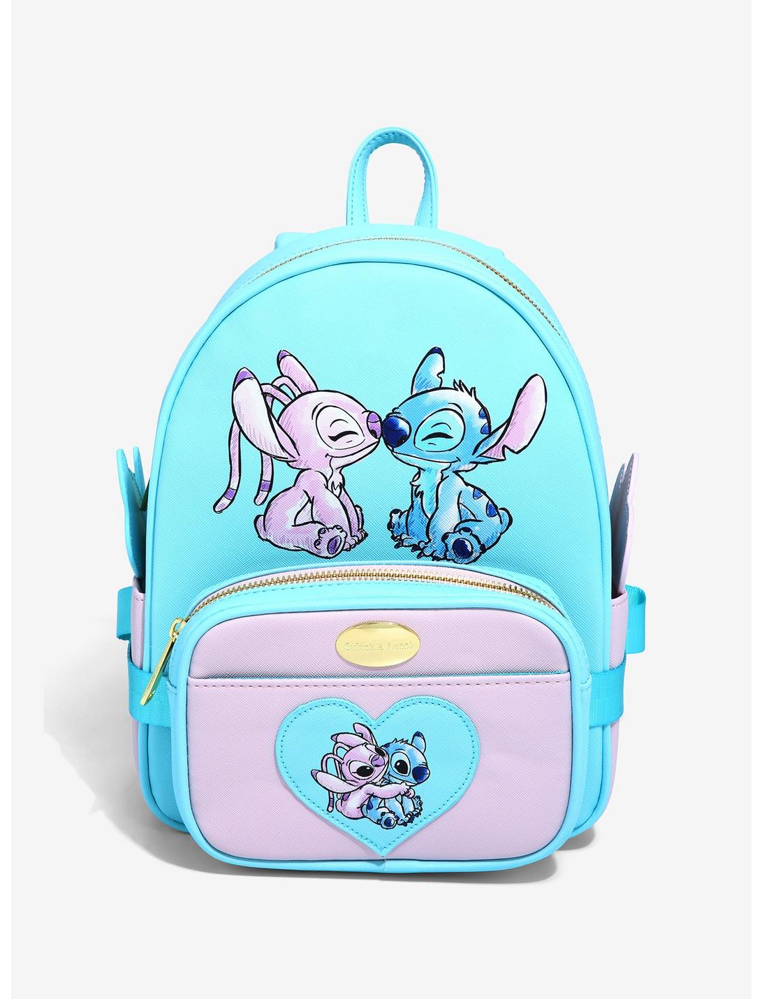 Stitch Y Angel Mochila 2 En 1