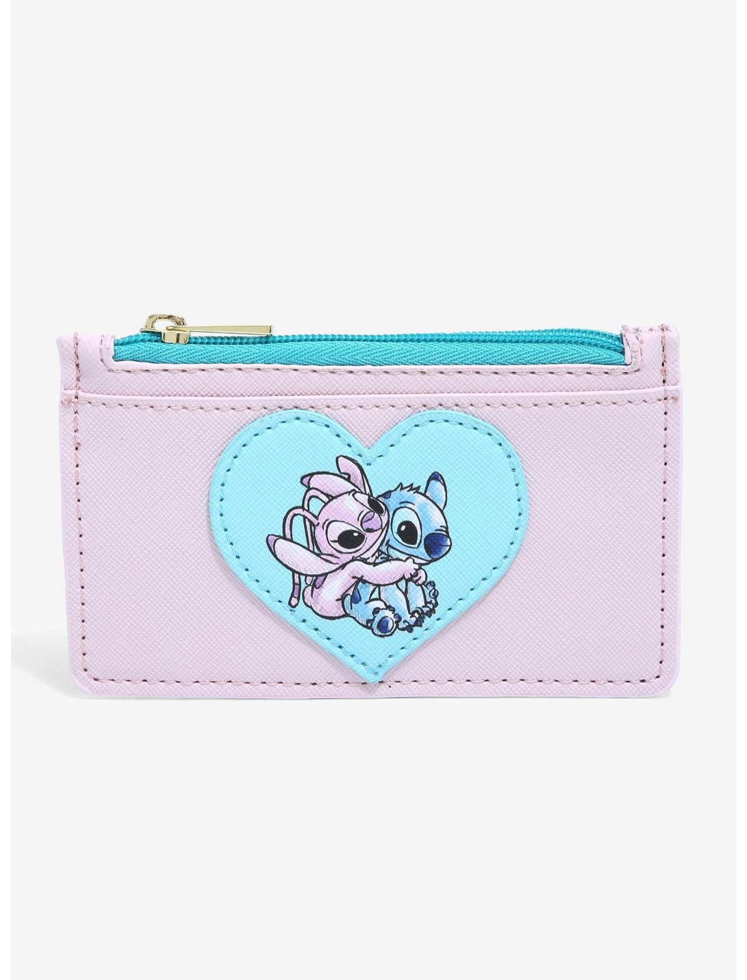 Stitch Y Angel Tarjetero Y Monedero Corazon