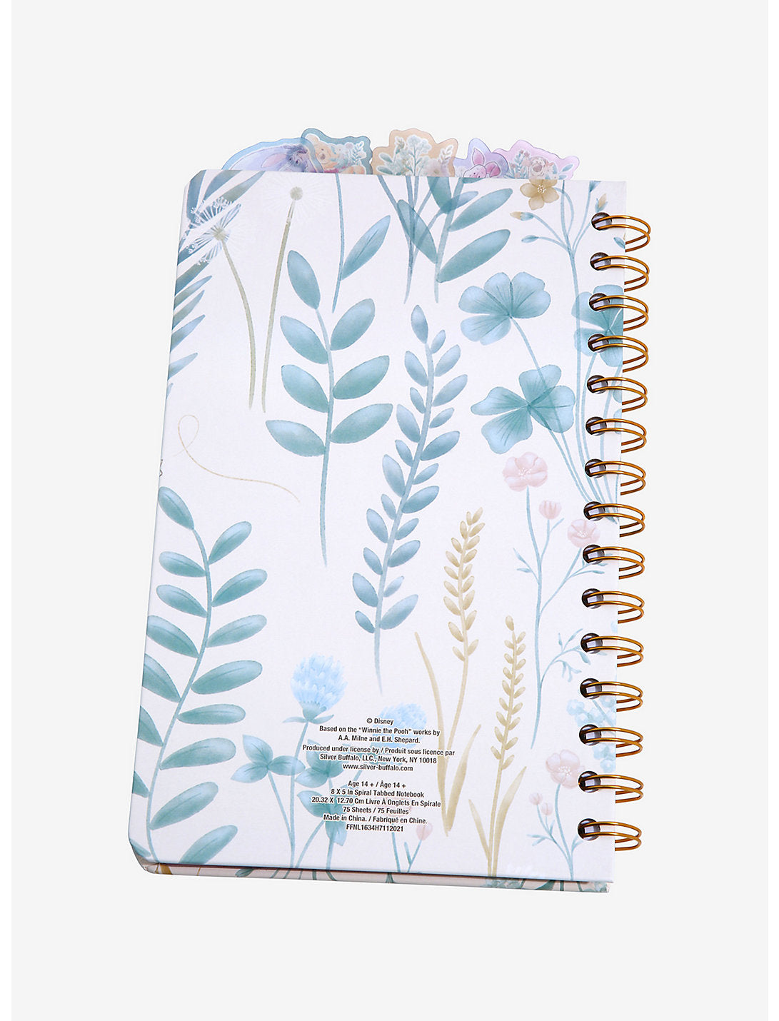 Winnie Pooh Cuaderno Separadores Botanica