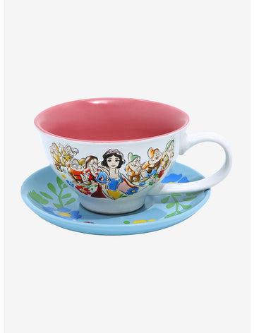 Blanca Nieves Taza Y Plato 7 Enanos Set