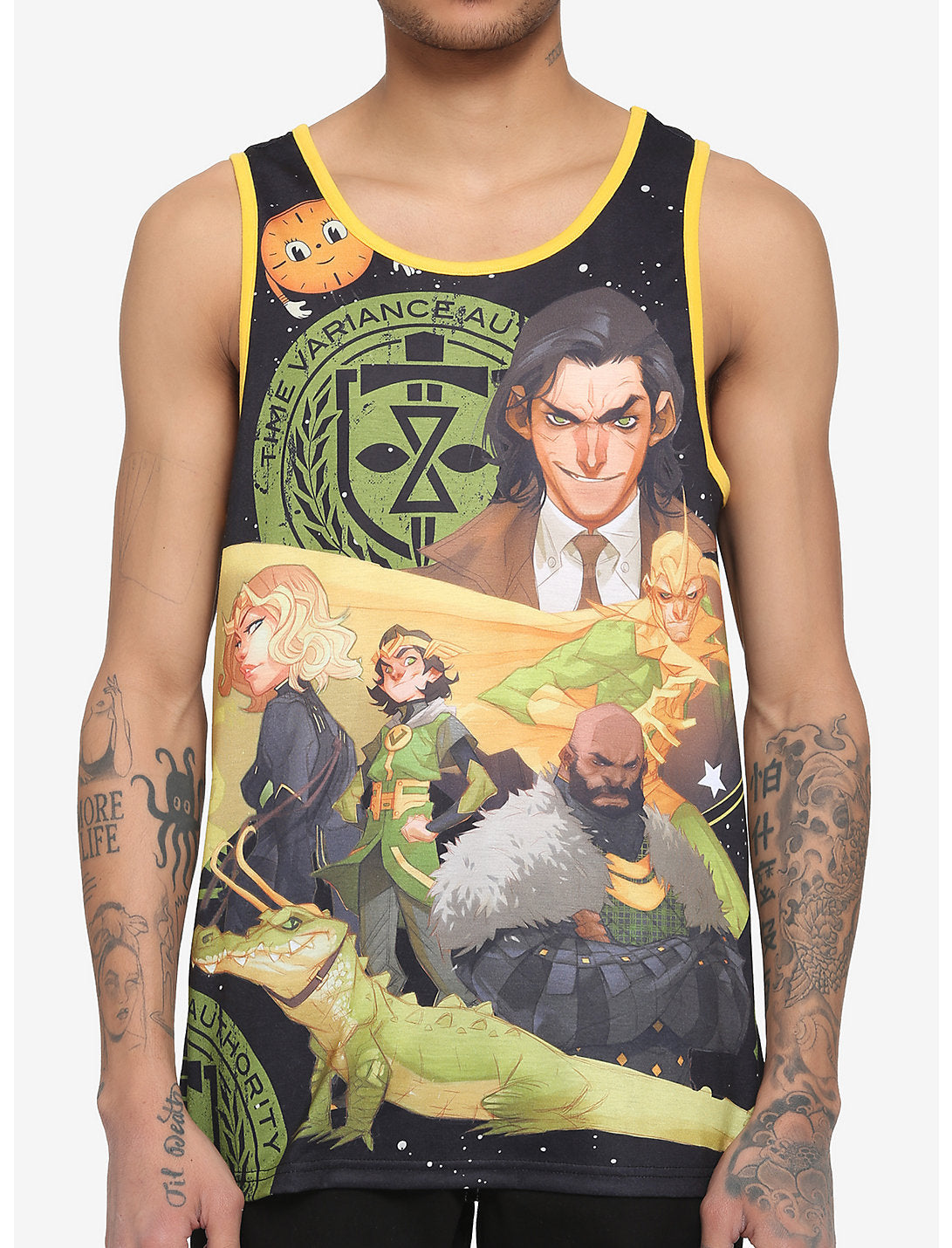Marvel Loki Camisa Sin Mangas Tirahueso