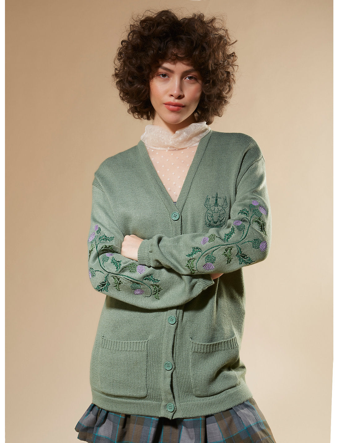 Outlander Sueter Cardigan Flores