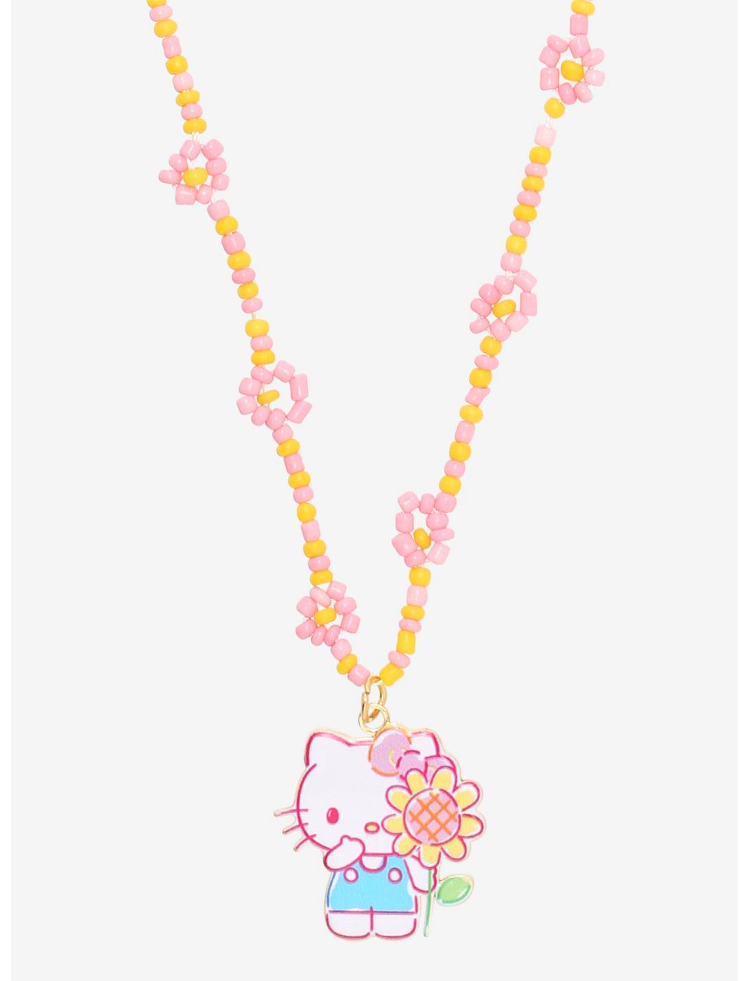 Hello Kitty Collar Piedras Flores