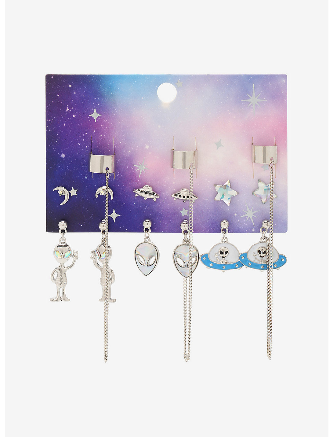 Aretes Alien Earcuff Set