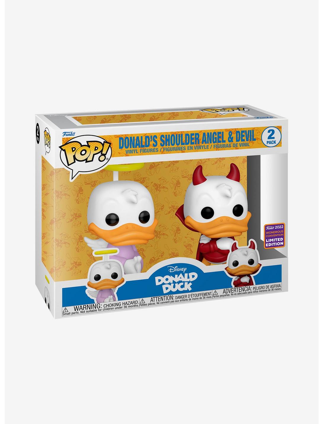 Funko Pato Donald's Angel & Devil Viny Set 2022 Wondrous Convention Exclusive