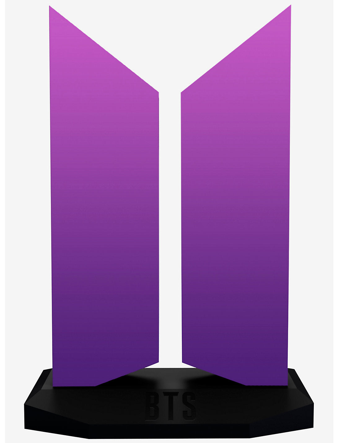 BTS Lampara Morado Escitorio Logo Luz