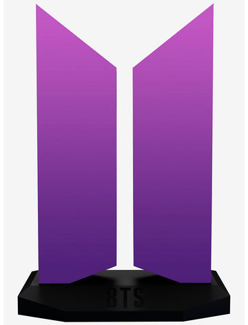 BTS Lampara Morado Escitorio Logo Luz