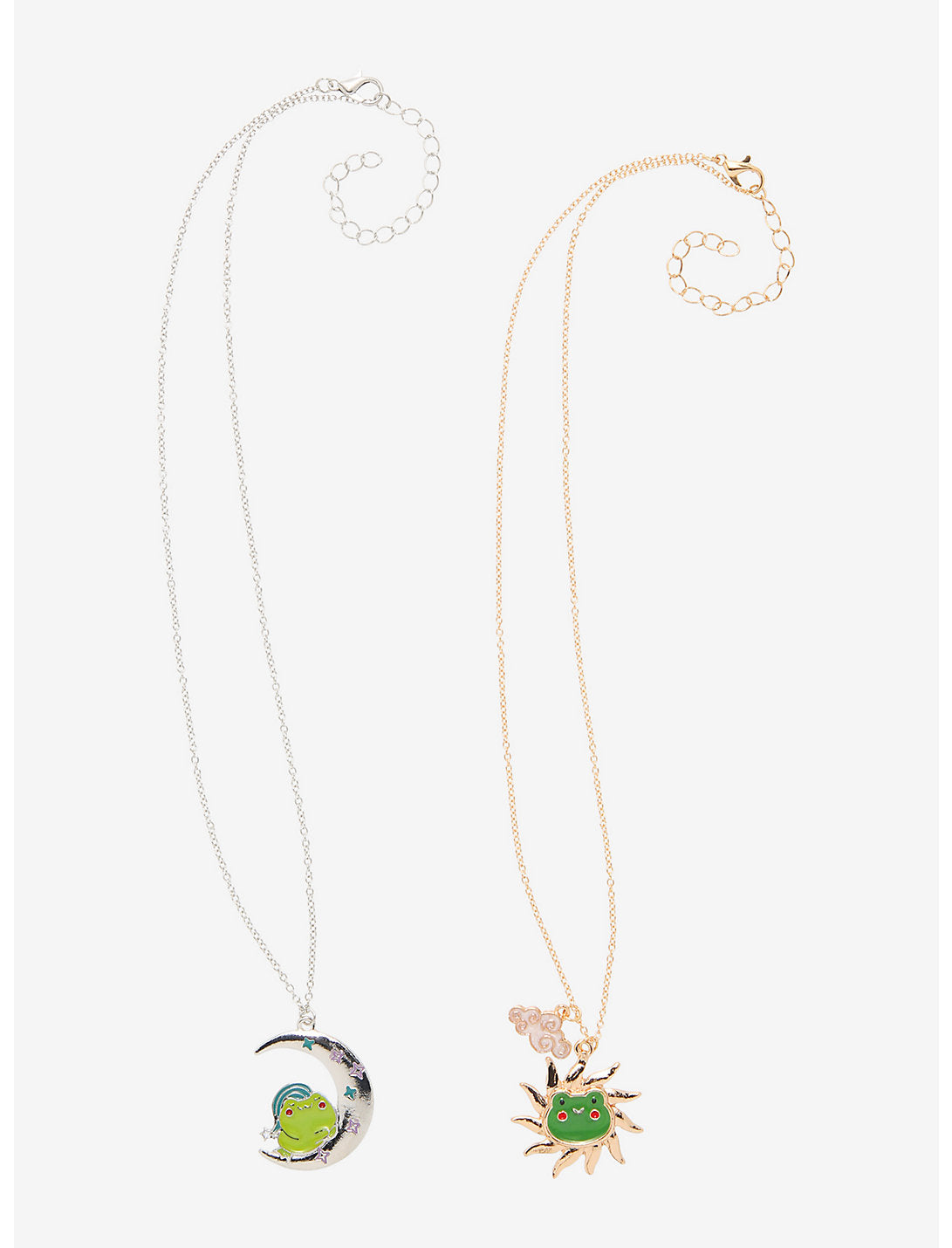 Collar Rana Amistad Sol Y Luna